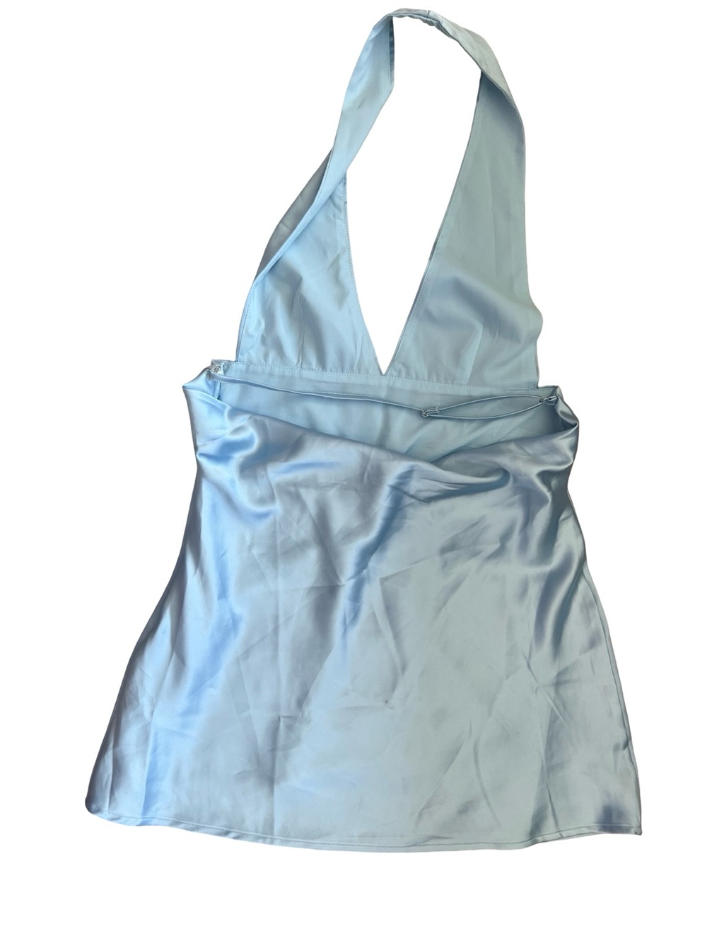 NWT Peppermayo Alicia Satin Halter Mini Dress Size 4 - Picture 7 of 8